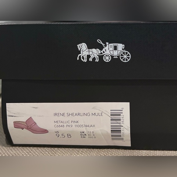 Coach Irene Shearling Metallic Pink
Leather Mules size 9.5 - Picture 4 of 11